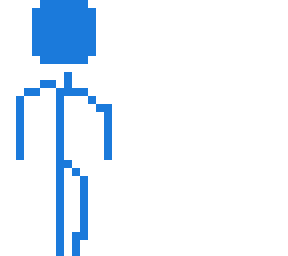 blue stickman