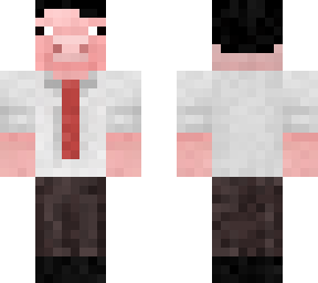 generic office worker man/pig