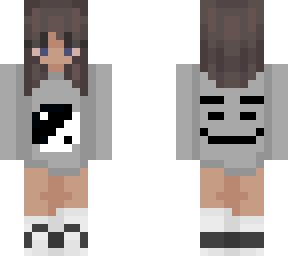 grey shirt e-girl