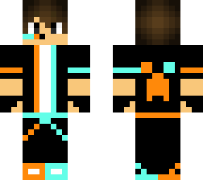 orange and blue