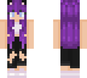 purple hair girl