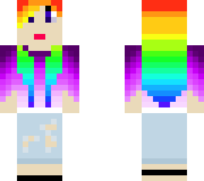 rainbow haired girl
