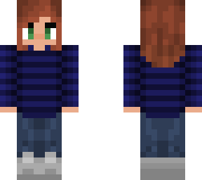 updated blue sweater girl