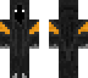 black robe with orange