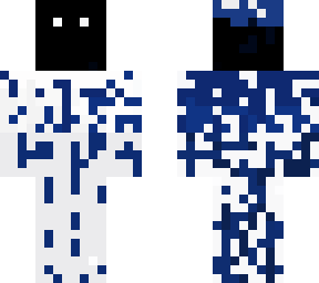 blue and white mix