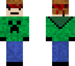 bolty421's main skin with a creeper hoodie