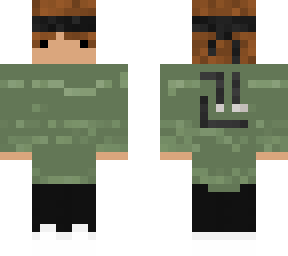boy with green hoodie