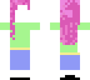 cute pink hair girl base w clothes
