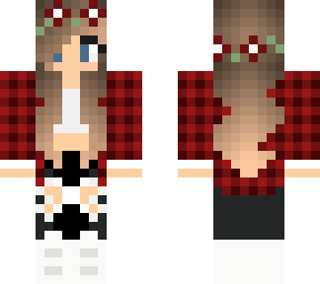 flannel and flower crown