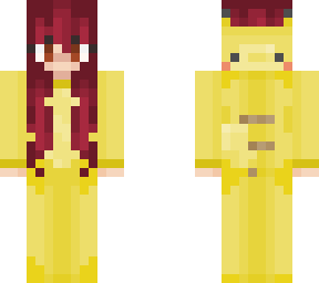 girl in pikachu onesie