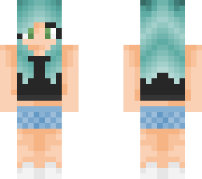 girl with blue-green hair (shadows)