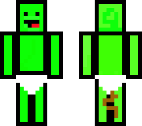 green man, pooped himself