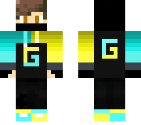 hoodie boy - blue and yellow