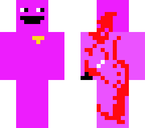 purple guy bloody