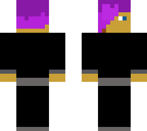 purple hair guy removeable clothes