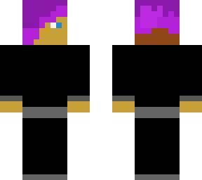 purple hair guy removeable clothes