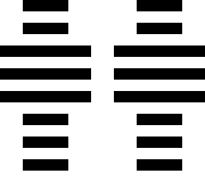 black and white stripes
