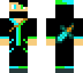 blue and green boy