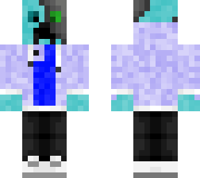 blue cyborg creeper