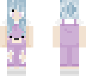 blue haired bear