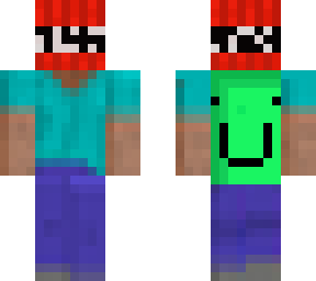 blurry steve with fruitberries cape and tnt head