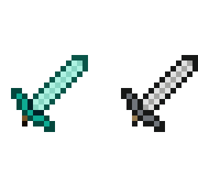 diamond & iron swords