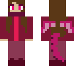 dragon girl dark pink