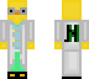 duck in a lab coat