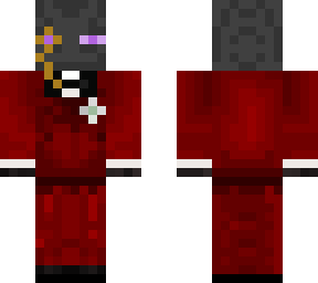 enderman in tuxedo red