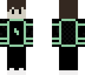 green - black skin