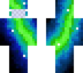 green galaxy glow with a mask #2
