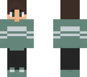 green striped boy cartoony style (fully)