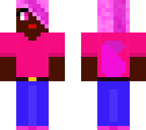 magenta/purple wolf girl