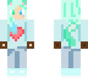 minecraft dungeons cat girl skin