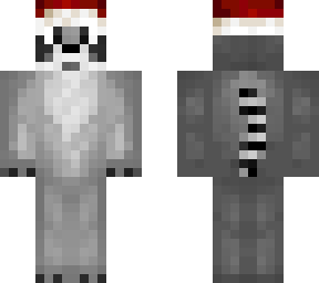 santa hat racoon