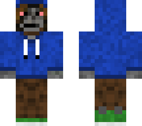 sasquatch with hoodie and high-tops