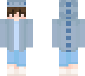 blue dino boy (w/ dark brown hair)