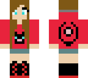 girl in a red swetter