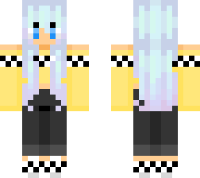 girl with blue hair