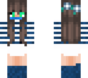 girl with mask my first skin