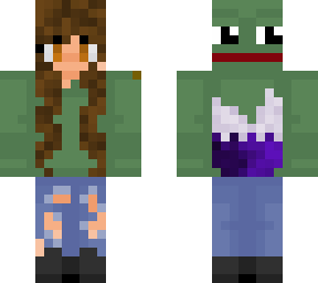 girl with pepe hoodie