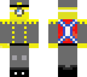 grey minion in uniform