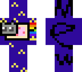nyan cat pixel art meow