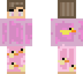 pink duck hood boy
