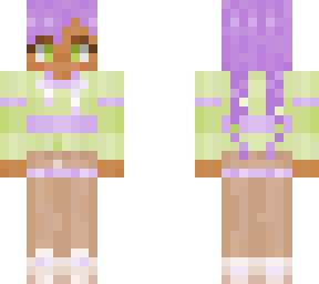 purple and green