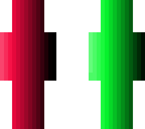 shaded pink and green