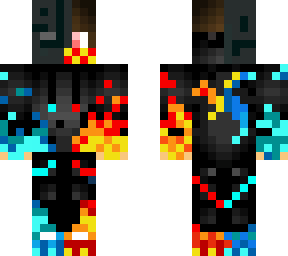 skeleton fire ice boy