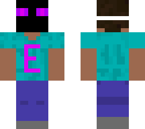 steve disguised as an enderman