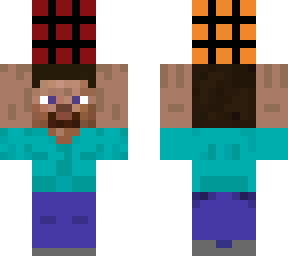 steve holding a cube