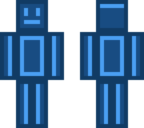 basic blue man